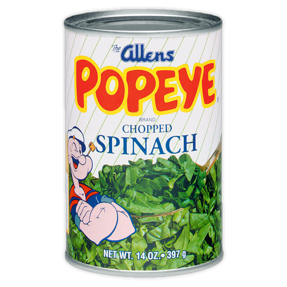 Popeye Spinach Can Label Printable